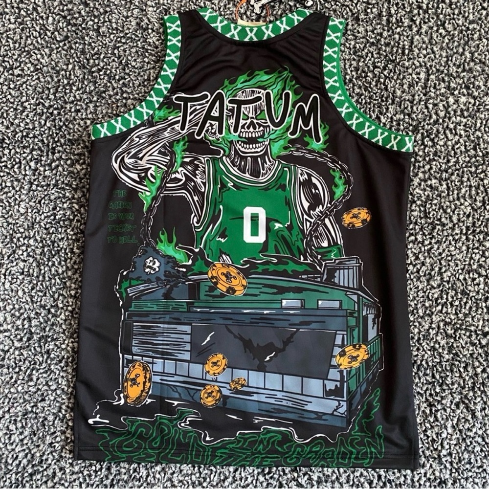 Men’s Graphic Basketball Jersey, Boston, Tatum, Size Medium, NWT